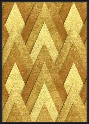 Obrázok produktu pre Obrazový plagát v ráme 53x73 cm zlatý P1088