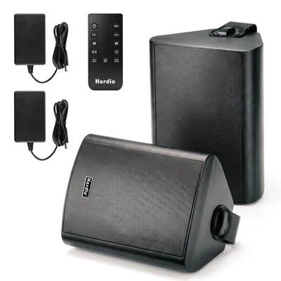 Obrázok produktu pre Bluetooth reproduktor do exteriéru, určený na montáž na stenu - maximálny výkon 400 W - 16,5 cm basový reproduktor - vodotesný - vhodný na terasu a balkón