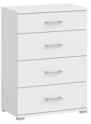 Produktbild von Schuhschrank Landhausstil Weiß, 3 Türen, 1 Schublade, 60x82x35 cm