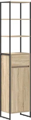 Obrázek produktu pro Koupelnová skříň Sonoma 40 x 30 x 180 cm kompozitní dřevo