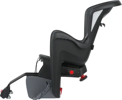 Immagine prodotto di POLISPORT Bilby Maxi RS Seggiolino posteriore reclinabile per bicicletta Montaggio su telaio - Nero/Grigio scuro