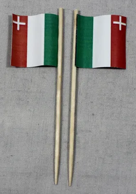 Produktbild von Party-Picker Flagge Neuchatel Kanton Schweiz Papierfähnchen in Spitzenqualität 25 Stück Beutel