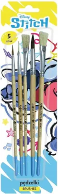 Image de BROSSES EN POILS NATURELS, lot de 5, STITCH 0910