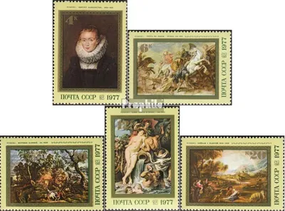 Produktbild von Briefmarken Sowjetunion 1977 Mi 4607-4611 (kompl.Ausg.) postfrisch 400. Geburtstag Rubens