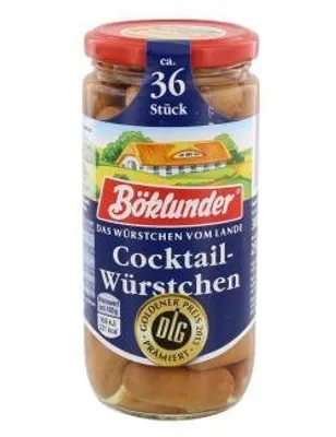 Produktbild von Böklunder Cocktail-Würstchen in Eigenhaut, ca. 36 Stück, 380g