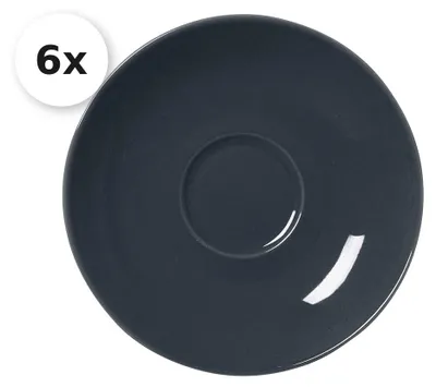 Produktbild von Untertasse für Espressotasse 6er Set Doppio anthrazit
