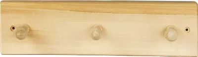 Image de Portemanteau avec 3 crochets en bois de tilleul