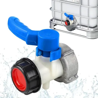 Produktbild von IBC-Adapter mit Kugelventil für IBC-Container