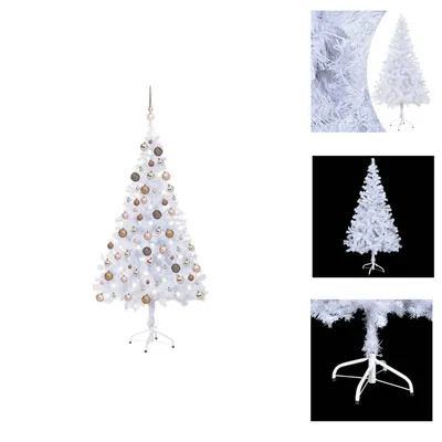 Productafbeelding van vidaXL Kunstkerstboom met verlichting, ballen, 150 cm, 380 takken - Kerstbomen