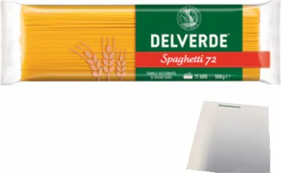 Produktbild von Delverde Spaghetti 72 (500g Packung) + usy Block