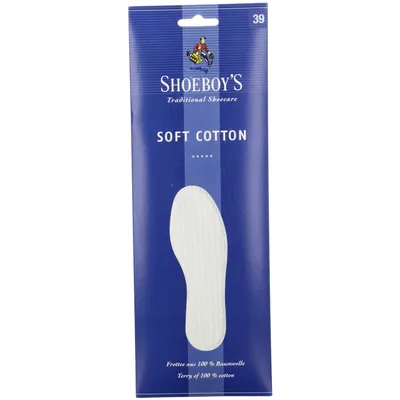 Produktbild von Soft Baumwolle Shoeboys 100% Baumwolle Barfußsohle Frischesohle Einlage Gr. 36