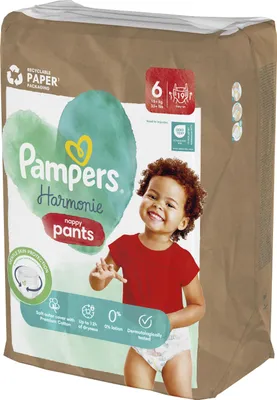Zdjęcie produktu dla Pampers Harmonie Baby Pieluchomajtki, rozmiar 6, 19 sztuk, 15kg+