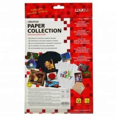 Immagine prodotto di Logo Foglio(i) autoadesivo(i), trasparente, lucido, trasparente, A4, 125 g/m2, 1200dpi, 10 fogli, per stampanti laser, L