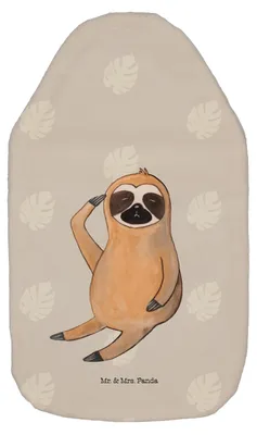 Produktbild von Mr. & Mrs. Panda Wärmflasche Faultier Vogel - Grau Pastell - Geschenk, Faultiere, Spinner, Angespannt, gummi, Flauschige, mit Bezug, Wärmekissen, Genervt, Wärmflaschen