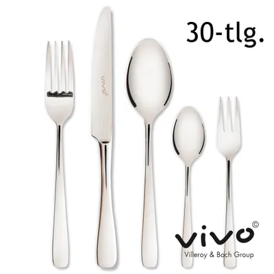 Produktbild von Vivo by Villeroy & Boch Voice Tafelbesteck Besteck-Set 30-tlg. Edelstahl 6 Personen 19-5315-9050