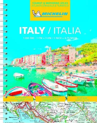 Produktbild von Michelin Straßenatlas Italien, gebunden mit Spiralbindung