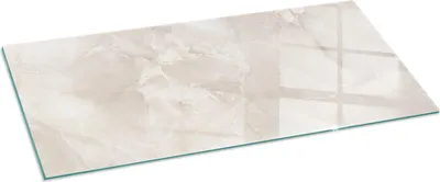 Obrázek produktu pro Skleněná podlahová deska 125x50 cm - Krbová deska skleněná - Krbová deska skleněná - Ochranné sklo - Ochranná deska proti jiskrám - Skleněná podlahová deska nehořlavá - Tepelná ochrana podlahy ze skla - Vzor z přírodního mramoru