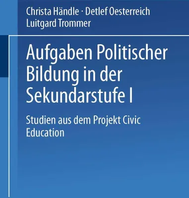 Produktbild von Aufgaben politischer Bildung in der Sekundarstufe I