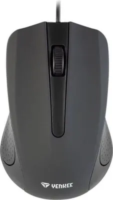 Immagine prodotto di Mouse, YENKEE YMS 1015BK, ottico, 1000 DPI, 3 tasti, cavo da 1,25 m, nero
