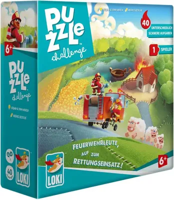 Produktbild von Puzzle Challenge Denkspiel für 1 Spieler, 40 Herausforderungen in 4 Schwierigkeitsstufen, ab 6 Jahre
