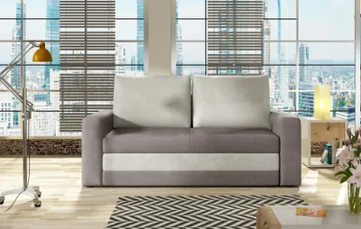 Zdjęcie produktu dla Sofa rozkładana z funkcją spania WAVE szara