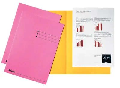 Produktbild von Esselte Cardboard Folder Rose 180 g/m2, Pink, A4, 235 mm, 315 mm