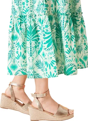 Image de Dorothy Perkins - Sandales à talon compensé pour femme "Rebekah" DP2532 (40 UE) (Or)