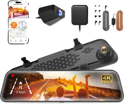 Produktbild von Dashcam, 4K Aufnahme, Dualkameras, Mit Hardwire-Kit,  32G TF-a