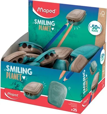 Produktbild von Maped 071521FM, Manueller Bleistiftspitzer, Braun, Grün, 59 mm, 28 mm, 64 mm, 21 g