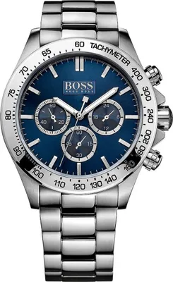 Produktbild von Hugo Boss Sportovní pánské hodinky s modrým řemínkem Blue Dial Chronograph Silver HB1512963