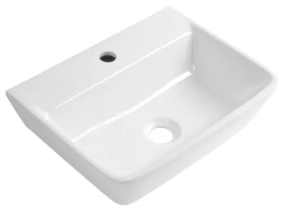 Zdjęcie produktu dla Umywalka ceramiczna REEMA 45 x 35 cm, biała