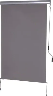 Produktbild von Famanu Vertikale Markise Sonnenschutz Windschutz - Grau - 120 x 200 cm