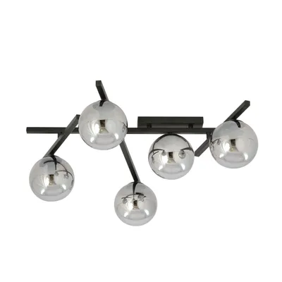 Zdjęcie produktu dla Żyrandol Emibig 5xE14 40W SMART 5 BLACK/GRAFIT 1104/5