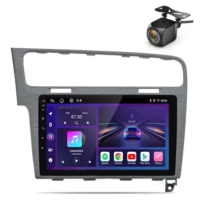 Immagine prodotto di Autoradio Android 13 da 10'' con 2+64 GB per Golf 7 (2013-2017) con Wi-Fi, USB, SWC, Bluetooth, CarPlay, Android Auto, 2DIN e telecamera