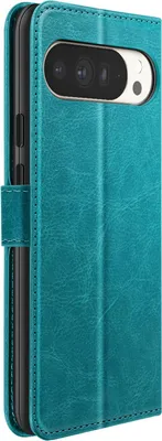 Immagine prodotto di Mayaxess, custodia a portafoglio per Pixel 10 Pro XL con cinturino da polso + supporto, turchese