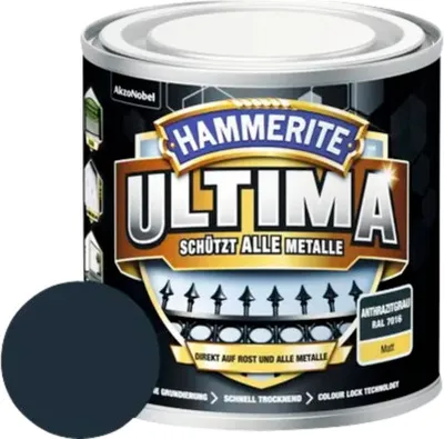 Produktbild von Hammerite Metallschutzlack Ultima Ral 7016 anthrazitgrau matt 250 ml