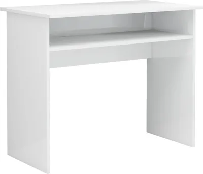 Zdjęcie produktu dla Biurko, Wysoki Połysk, Białe, 90X50X74 Cm, Płyta Wiórowa Lumarko!