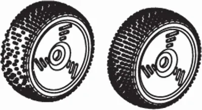 Produktbild von Krick Reifen+Felgen gelb Buggy 1:8 (Paar)
