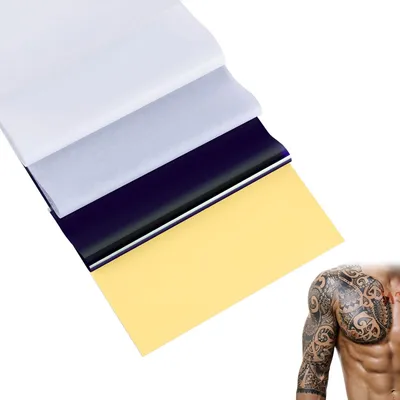Tattoo-Transferpapier A4, 100 Blatt, Kohlepapier für Thermoschablonen
