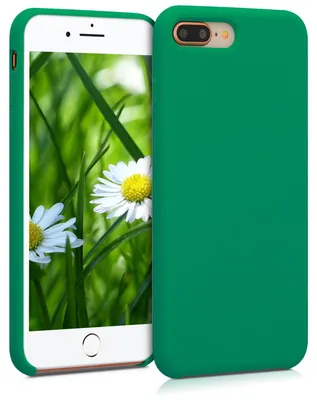Produktbild von kwmobile Handyhülle für Apple iPhone 7 Plus / iPhone 8 Plus Hülle - Case Silikon - Kabelloses Laden - Schutzhülle Cover in Smaragdgrün