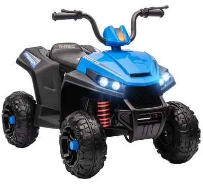 Produktbild von Elektro-Kinderquad, Licht & Musik, Federung, 5 km/h, 50 Min. Fahrzeit, für 3-5 Jahre, Blau