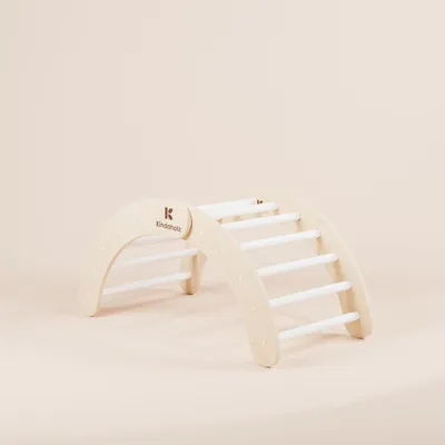 Produktbild von KINDAHOLZ Kletterbogen & Schaukel – 5in1 Indoor Klettergerüst Spielplatz Set, Indoor Kletterspaß & Motoriktraining ab 1 Jahr