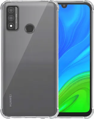 Produktbild von Smartphonica Telefon Fall geeignet für Huawei P Smart 2020 Transparent Shockproof - Shockproof TPU SIlicone Backcover Case mit Bumper Transparent