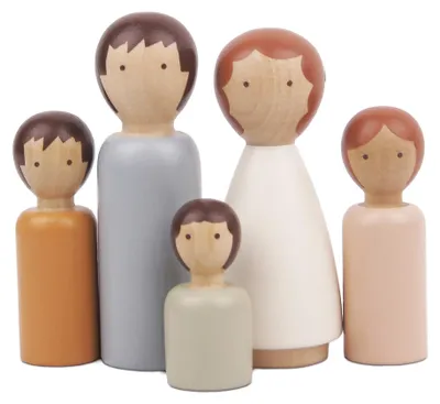 Image de Famille de poupées, figurines, jouets pour enfants, poupées pour maisons de poupées, Le Toy Van
