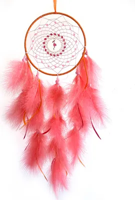 Immagine prodotto di INF Decorazione da parete Boho in piume, decorazione da appendere alla parete della camera da letto Rosso