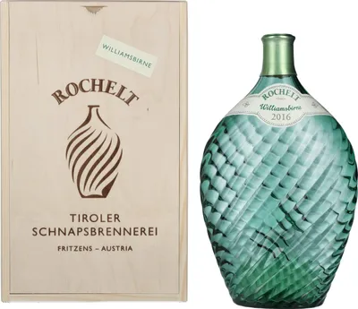 Produktbild von Rochelt Williamsbirne in Holzbox 700ml 50% Vol.