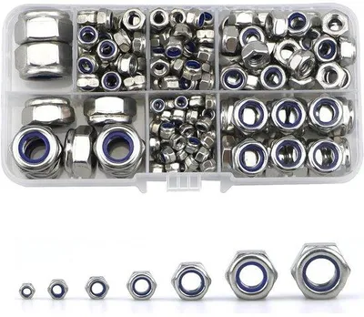 Imagen del producto de Kit de nylon con 212 piezas, surtido, juego de diez orificios, M3-M12, nylon