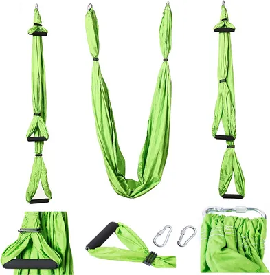 Image de Anti-gravité inversion fitness, yoga balançoire hamac trapèze sling Aeria Home Gym (vert fruit)