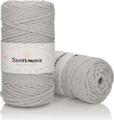 Produktbild von Glitzer-Baumwollkordel 5 mm, Kordel mit Kern, geflochtene Kordel mit Metallicfaden, Häkelkordel, Makrameekordel, Glanzkordel, viele Farben