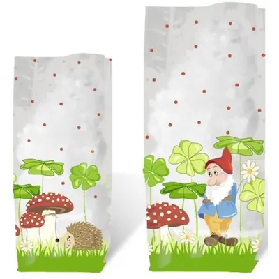 Produktbild von Geschenk-Bodenbeutel Glückspilze ilze 11,5x19cm